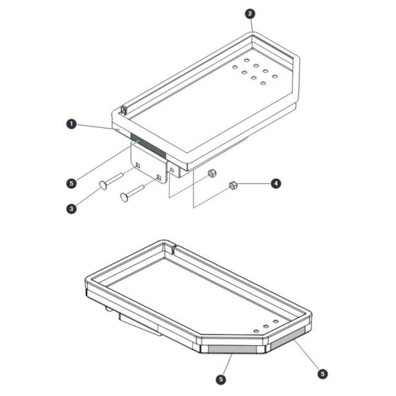 Tool Tray for Skyjack SJ16 Access Platforms