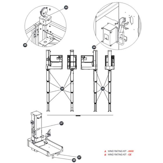 Wind Rating Kit-1 for Skyjack SJ16 Access Platforms