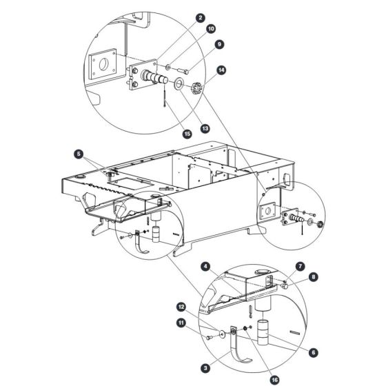 Chassis for Skyjack SJ16 E Vertical Mast