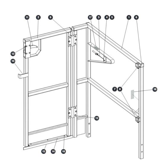 Full Gate Kit for Skyjack SJ16 E Vertical Mast