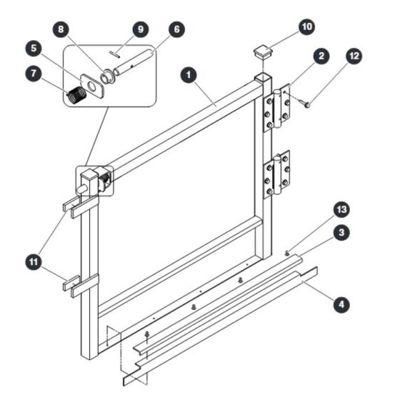 Half Gate for Skyjack SJ16 E Vertical Mast