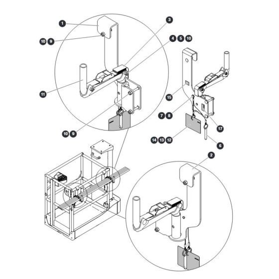 Light Duty Pipe Rack for Skyjack SJ16 E Vertical Mast