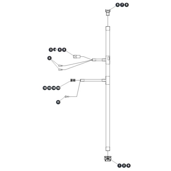 Main Harness ZAPI B for Skyjack SJ16 E Vertical Mast
