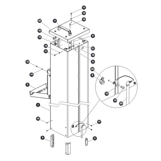 Mast 1 for Skyjack SJ16 E Vertical Mast