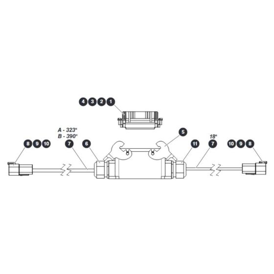 Mast Control Cable for Skyjack SJ16 E Vertical Mast