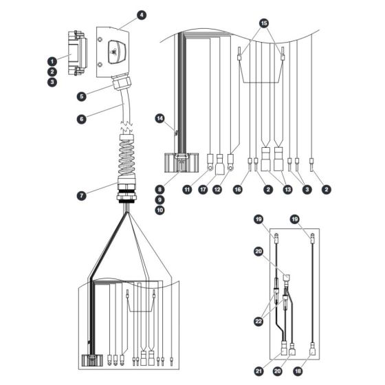 Platform Control Cable - SGLE for Skyjack SJ16 E Vertical Mast