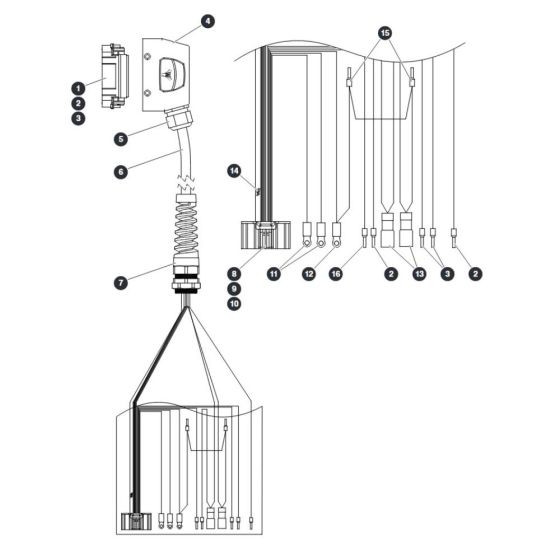 Platform Control Cable for Skyjack SJ16 E Vertical Mast