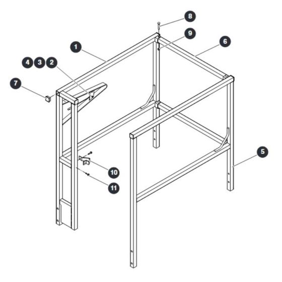 Railings Full/ Saloon Gate for Skyjack SJ16 E Vertical Mast