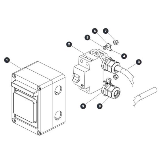 RCD Box (CE Only) for Skyjack SJ16 E Vertical Mast
