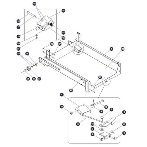 Upper Platform for Skyjack SJ16 E Vertical Mast