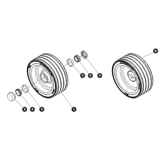 Wheels for Skyjack SJ16 E Vertical Mast