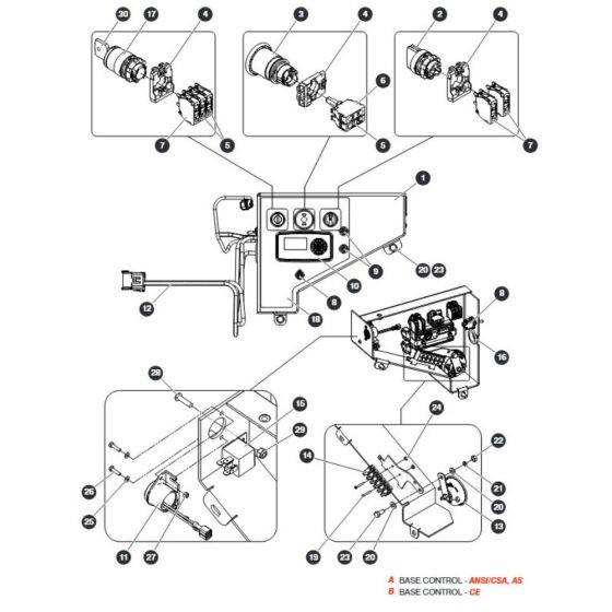 Base Control for Skyjack SJ20 E Vertical Mast