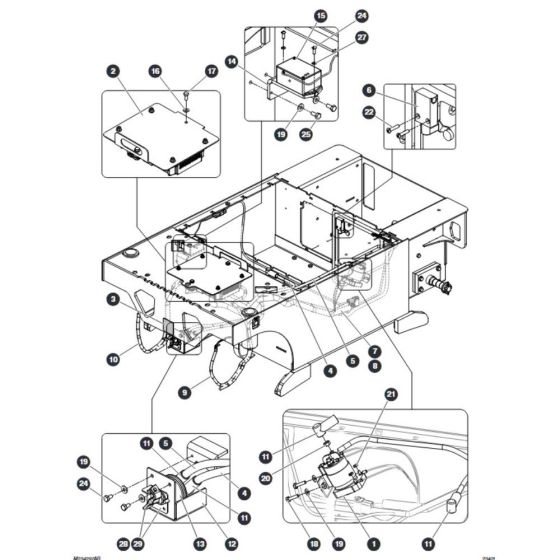 Base Electrical for Skyjack SJ20 E Vertical Mast