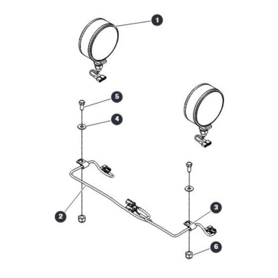 Dual Flashing Light Field Kit for Skyjack SJ20 E Vertical Mast