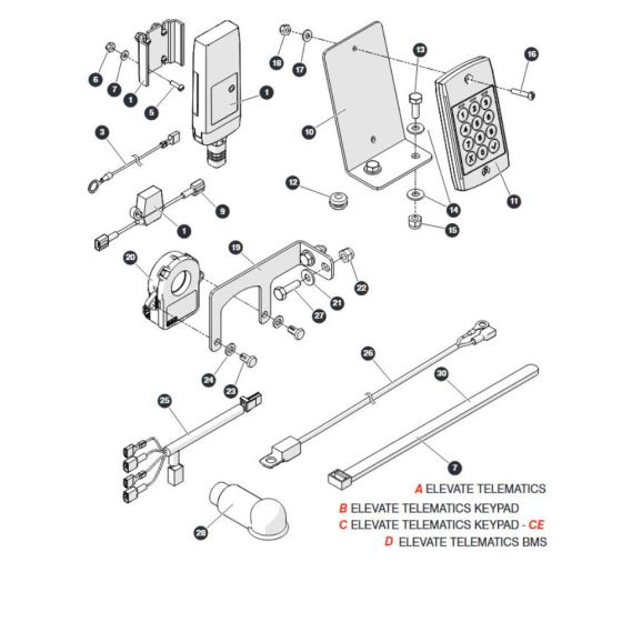 Elevate Telematics for Skyjack SJ20 E Vertical Mast
