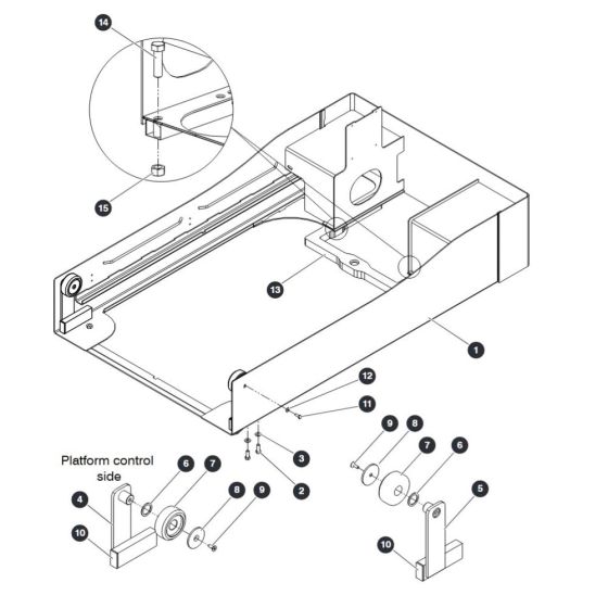 Lower Platform for Skyjack SJ20 E Vertical Mast
