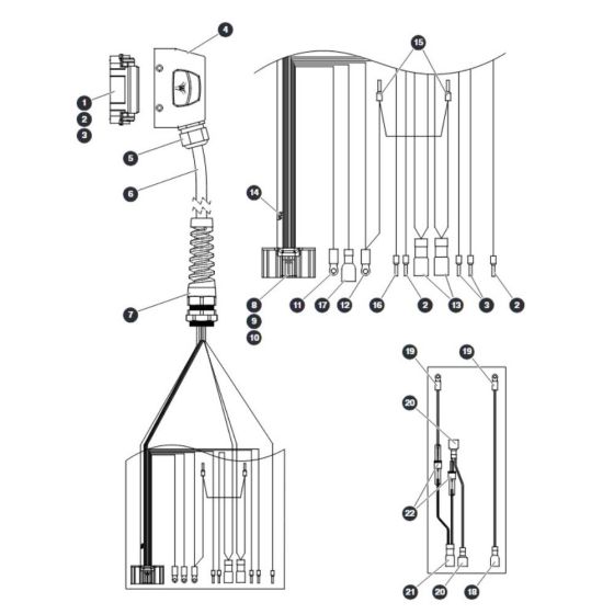 Platform Control Cable - SGLE for Skyjack SJ20 E Vertical Mast