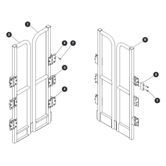 Saloon Gate for Skyjack SJ20 E Vertical Mast