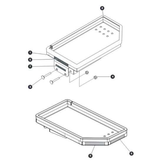 Tool Tray for Skyjack SJ20 E Vertical Mast