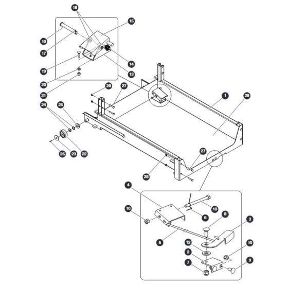 Upper Platform for Skyjack SJ20 E Vertical Mast