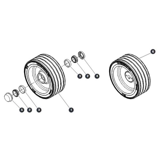 Wheels for Skyjack SJ20 E Vertical Mast