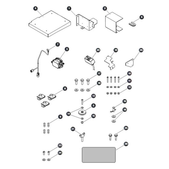 Wind Rating Option Field Kit for Skyjack SJ20 E Vertical Mast