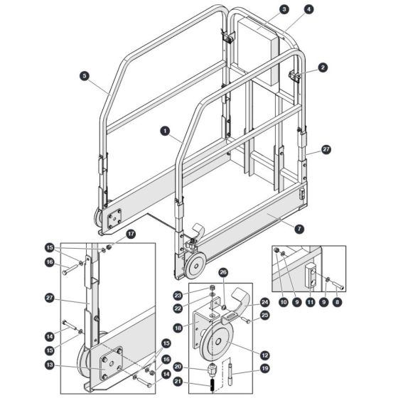 Extension Deck for Skyjack SJ3013 Micro DC Scissor Lift