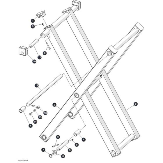Scissor Level 4 for Skyjack SJ3013 Micro DC Scissor Lift