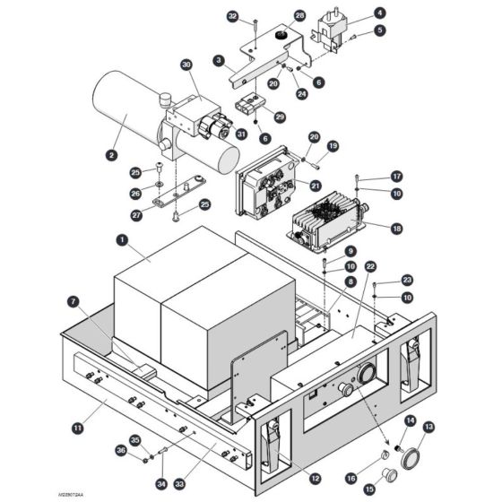 System Components Tray for Skyjack SJ3013 Micro DC Scissor Lift