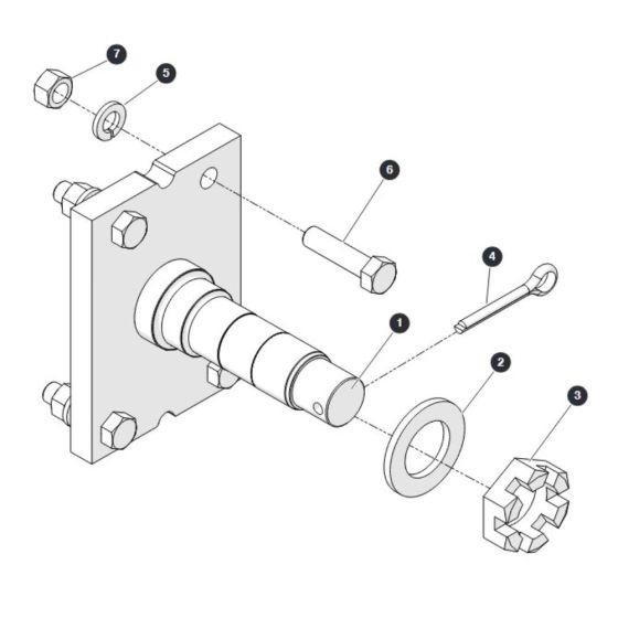 Rear Axle for Skyjack SJ3213 Micro DC Scissor Lift