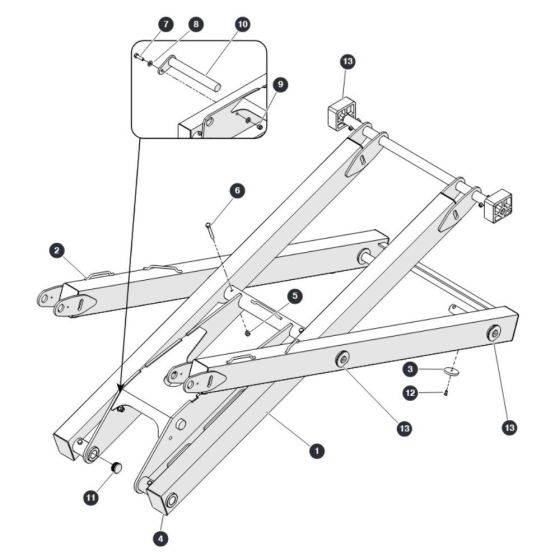 Top Level for Skyjack SJ3213 Micro DC Scissor Lift