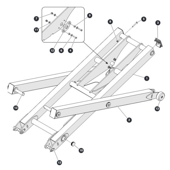 1st Level for Skyjack SJ3219 Micro DC Scissor Lift