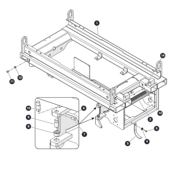 Base for Skyjack SJ3219 Micro DC Scissor Lift