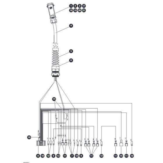 Platform Control Box Harness for Skyjack SJ3219 Micro DC Scissor Lift