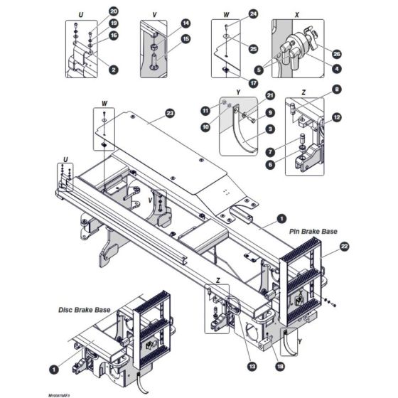 Base for Skyjack SJ3220 DC Scissor Lift