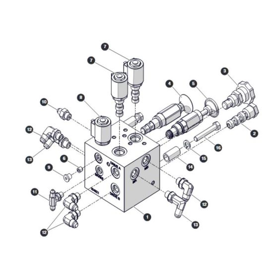 Drive Manifold-1 for Skyjack SJ3220 DC Scissor Lift