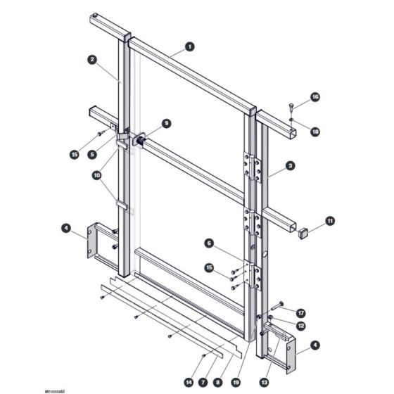 Full Rear Gate - for Skyjack SJ3220 DC Scissor Lift