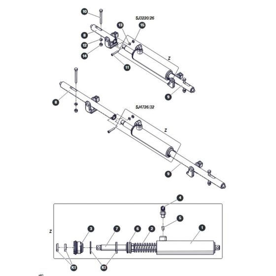 Pin Brakes (ANSI/CSA) for Skyjack SJ3220 DC Scissor Lift