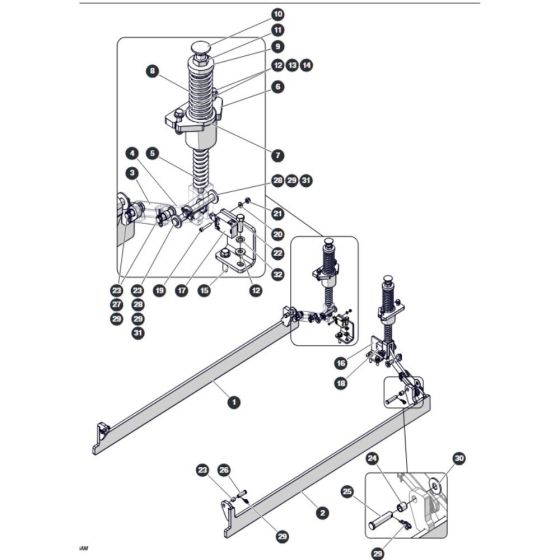 Pothole Protection for Skyjack SJ3220 DC Scissor Lift