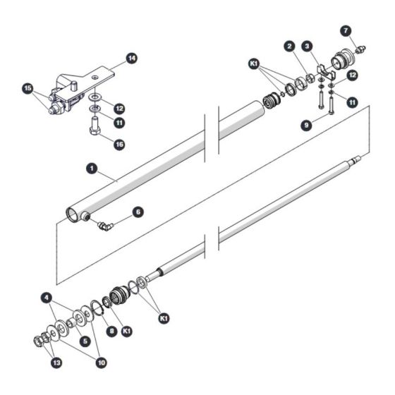 Powerdeck Cylinder for Skyjack SJ3220 DC Scissor Lift