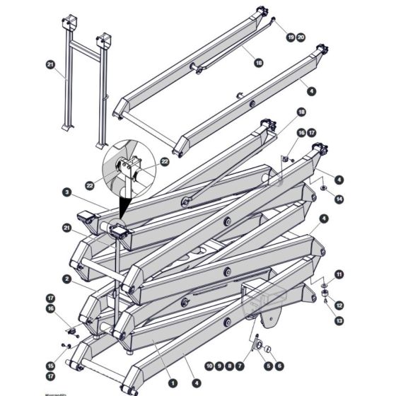 Scissors for Skyjack SJ3220 DC Scissor Lift