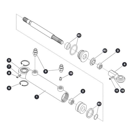 Steer Cylinder for Skyjack SJ3220 DC Scissor Lift
