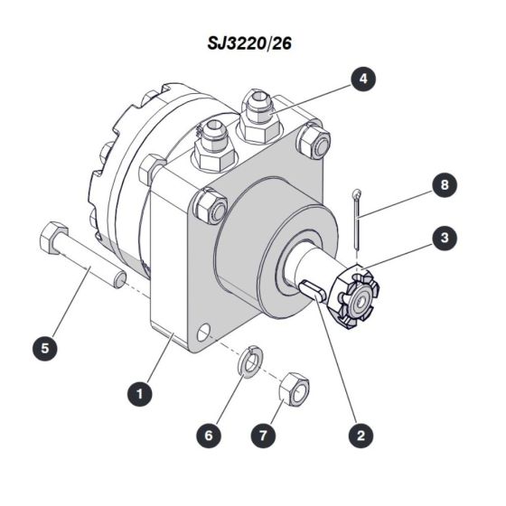 Wheel Motor (ANSI/CSA) for Skyjack SJ3220 DC Scissor Lift