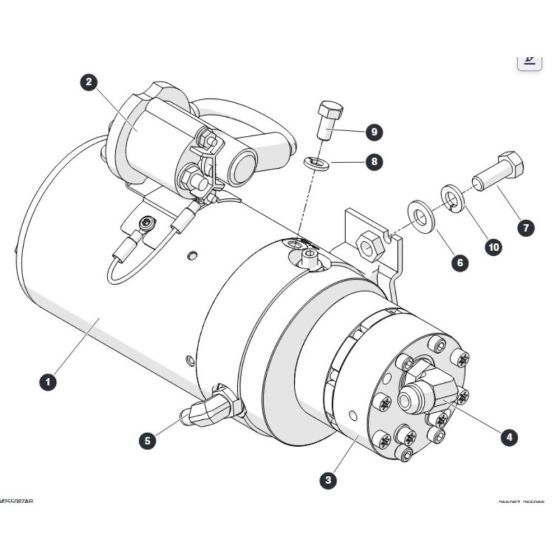 Auxiliary Pump Assembly for Skyjack SJ45 AJEplus Articulating Boom