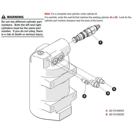 Axle Lock Cylinder Assembly for Skyjack SJ45 AJEplus Articulating Boom