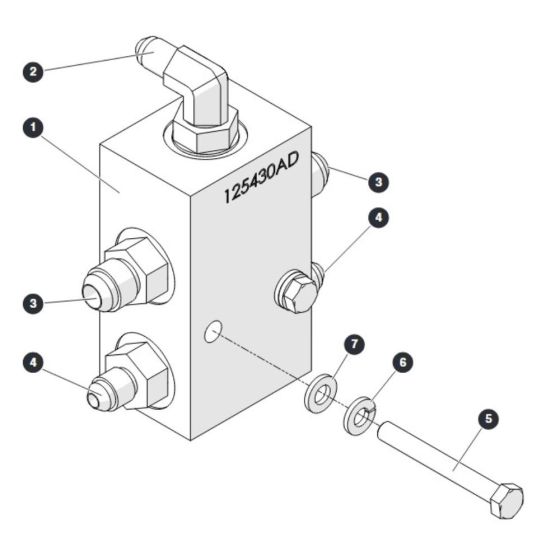 Axle Lock Manifold Assembly for Skyjack SJ45 AJEplus Articulating Boom