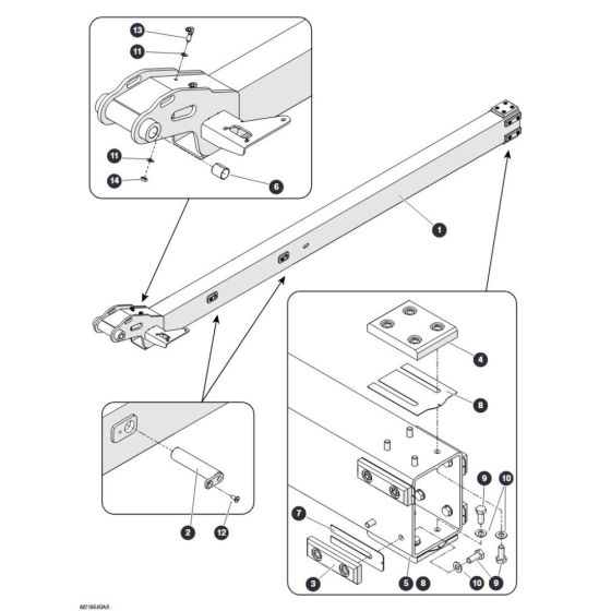 Fly Boom Assembly for Skyjack SJ45 AJEplus Articulating Boom
