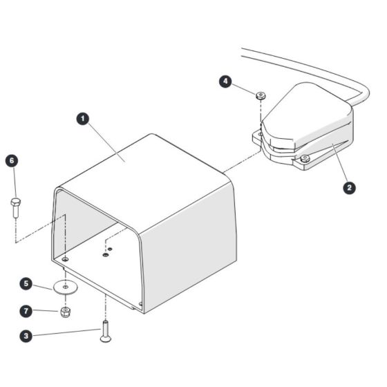 Footswitch Assembly for Skyjack SJ45 AJEplus Articulating Boom