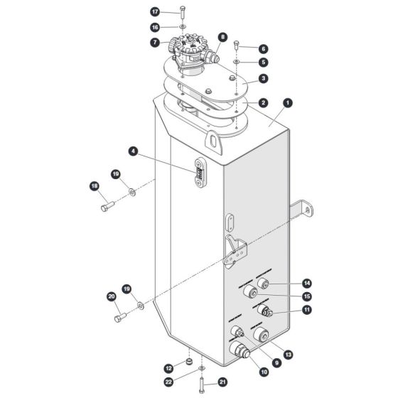 Hydraulic Tank Assembly for Skyjack SJ45 AJEplus Articulating Boom