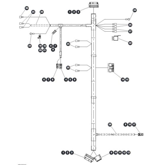 Inverter Panel Harness Assembly for Skyjack SJ45 AJEplus Articulating Boom